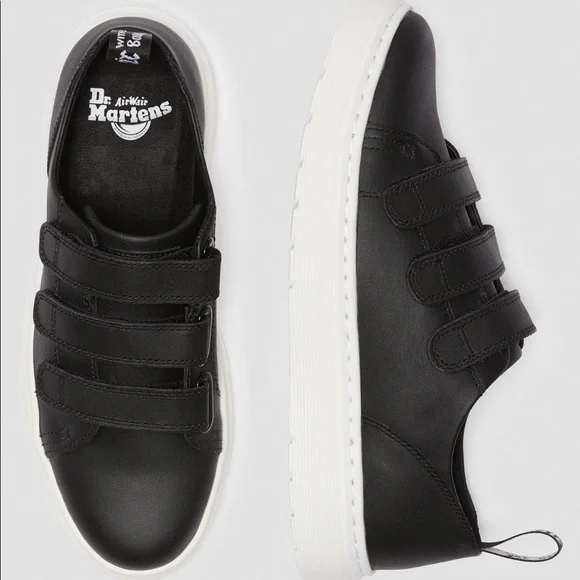 Dr. Martens Black Dante Strap Sneakers - Picture 3 of 13